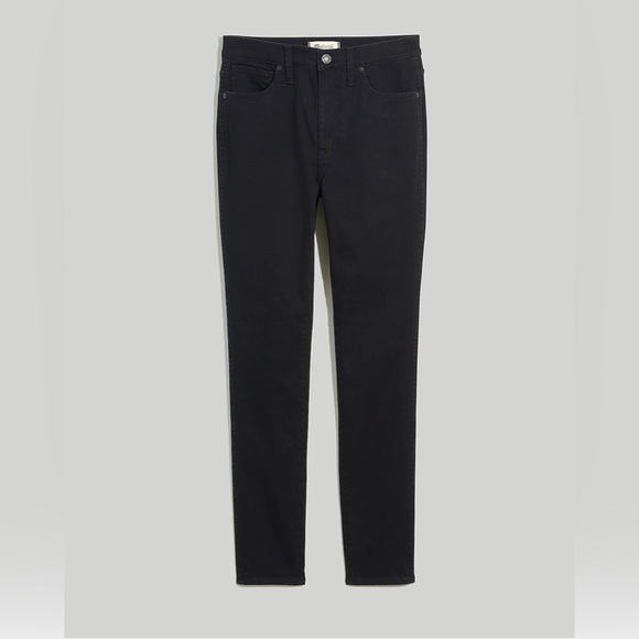 NWOT Madewell 10” Skinny High-Rise in Black Frost - Picture 3 of 11